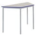 Fully Welded Tables Coloured Edge Trapezium  hi\-res
