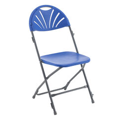 8 Pack Folding Chairs Blue  8 Pack Folding Chairs Blue  hi-res