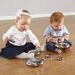 TTS Sensory Mirrored Stacking Pebbles Silver 20pk Silver hi\-res