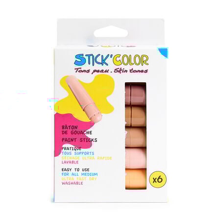 O\'Color Skin Tones Paint Sticks Assorted 6pk  hi\-res