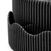 TTS Scalloped Fade Resist Corrugated Border Rolls Black 15m x 57mm Black hi\-res