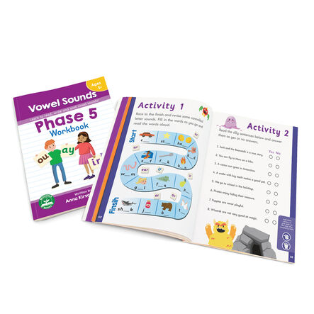 Letters and Sounds Workbooks Phase 1\-6 Letter Sounds  hi\-res