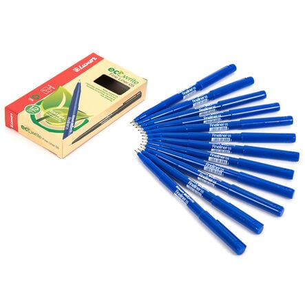Luxor ECO Fineliners 12pk Blue  hi\-res