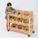 Single Sided Tilted Trolley with 9 Wicker Baskets  hi\-res