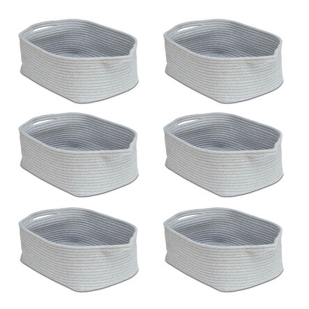 Shallow Rope Baskets Pack of 6  hi\-res