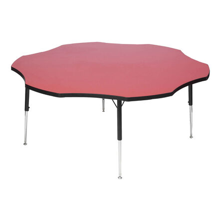 Tuf\-Top™ Height Adjustable Flower Shaped Table  hi\-res