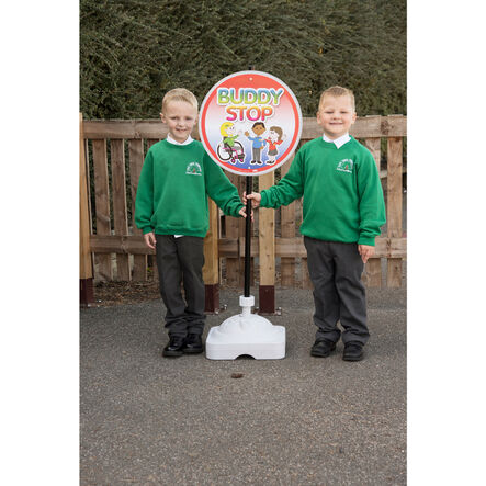 Buddy Stop Playground Sign With Stand  hi\-res