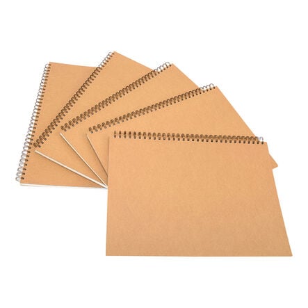 Pisces Hardback Spiral Sketchbooks Portrait A3 140gsm 5pk  hi\-res