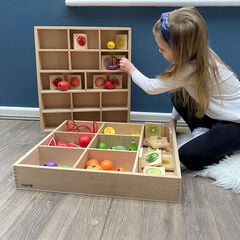 Loose Parts Wooden Sorting Trays  hi-res