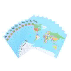 A3 Wipeable Map of the World 10pk  hi-res