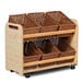 Tilted Storage Trolley on Wheels 6 Tubs\/Baskets  hi\-res