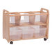 Wooden Clearview Browser W\/ Castors  hi\-res