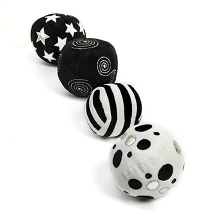 TTS Black and White Soft Sensory Activity Balls 4pk  hi\-res