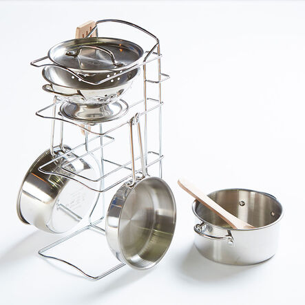 Stainless Steel Role Play Pots and Pan Set  hi\-res