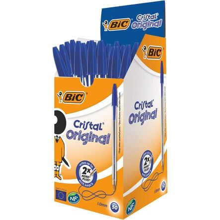 Bic Cristal Ballpoint Pens \- Medium Nib 50pk  hi\-res