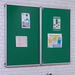 FlameShield Tamperproof Corridor Noticeboards Double Door  hi\-res