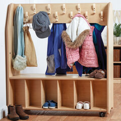 Millhouse Double Sided Mobile Cloakroom Trolley W1000mm  Millhouse Double Sided Mobile Cloakroom Trolley W1000mm  hi-res