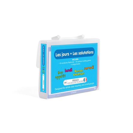 TTS French Days \x26 Greetings Vocabulary Activity Cards  hi\-res