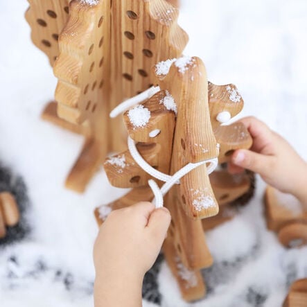 TTS Wooden 3D Threading and Lacing Trees 3pk  hi\-res