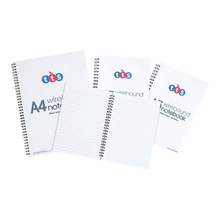 TTS Budget Essentials Wirebound Notebooks 6pk A5  hi\-res