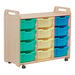 3 Column Tray Storage inc 15 Deep Translucent Trays  hi\-res