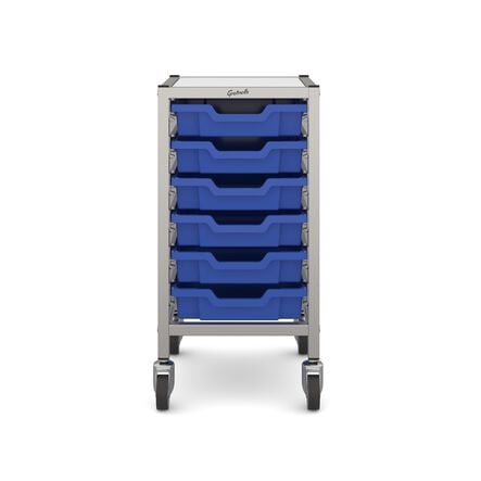 Gratnells Low Shallow Tray Storage Trolley  hi\-res