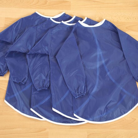 Blue Splashproof Children\'s Nylon Smock Aprons  hi\-res