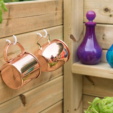 TTS Outdoor Wooden Corner Kitchen Unit H110 x W180 x D180cm  hi\-res