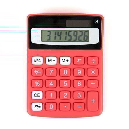 Big Button Coloured Calculators  hi\-res