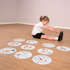 TTS Fitness Sequence Floor Spot Markers 10pk  TTS Fitness Sequence Floor Spot Markers 10pk  hi-res