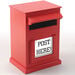 TTS Red Wooden Post Box H31 x W20cm x D15.5cm  hi\-res