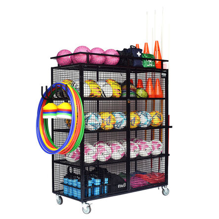 Deluxe Lockable Mobile Ball Storage Cabinet  hi\-res