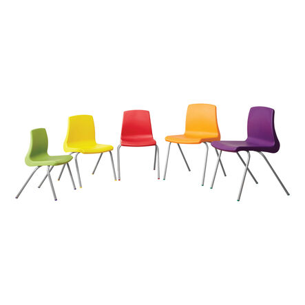 Metalliform NP Chair Seat Ht 260mm Purple Speck\'d Grey Frame  hi\-res