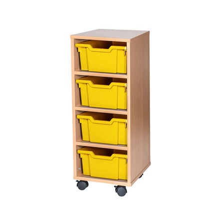 Mobile Single Tray Storage Unit 4 Deep  hi\-res