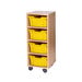 Mobile Single Tray Storage Unit 4 Deep  hi\-res