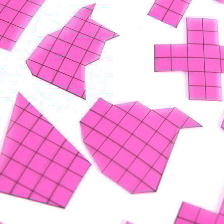 Transparent Plastic Irregular Shapes 35pcs  hi\-res