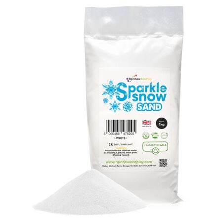 Rainbow ECO ECO Sparkle Snow White Sand 1kg  hi\-res
