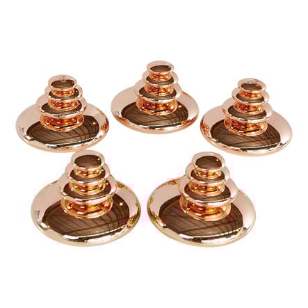 TTS Sensory Mirrored Stacking Pebbles Bronze 20pk Bronze hi\-res