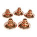 TTS Sensory Mirrored Stacking Pebbles Bronze 20pk Bronze hi\-res