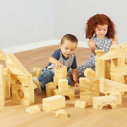 Weplay Soft Wood Effect Foam Construction Blocks  hi\-res
