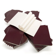 Pisces Laminated Stapled Sketchbooks Burgundy A4 100gsm 50pk Burgundy hi-res