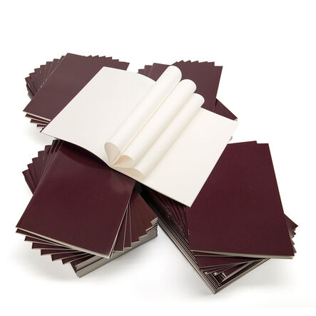 Pisces Laminated Stapled Sketchbooks Burgundy A4 100gsm 100pk Burgundy hi\-res