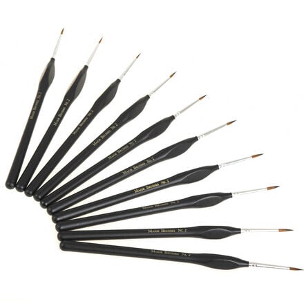 Triangular Handle Synthetic Brushes 10pk Size 2  hi\-res