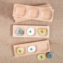 Three Pebble Word Building Tray  hi-res
