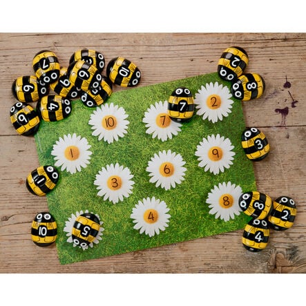 Honey Bee Number Stones  hi\-res