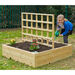 Wooden Planters with Trellis Square  hi\-res