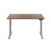 Height Adjustable Table Oak 1200x800x645 Silver Frame  hi\-res