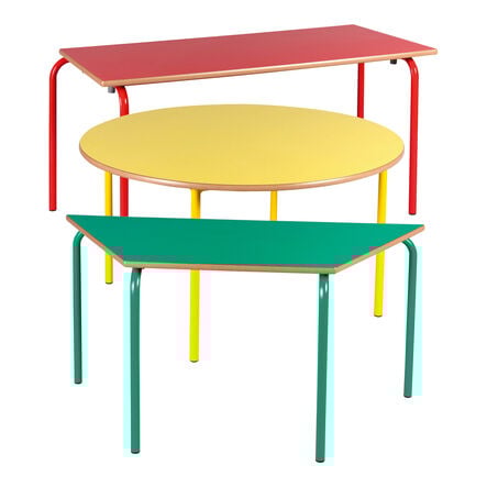 Rectangle Coloured Frame Classroom Table  hi\-res
