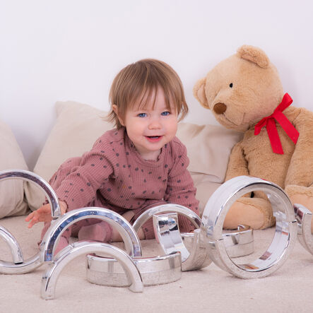 TTS Metallic Silver Stacking Arches 12pk  hi\-res