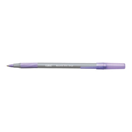 Bic Purple Round Stic Grip Ballpoint Pens 40pk  hi\-res